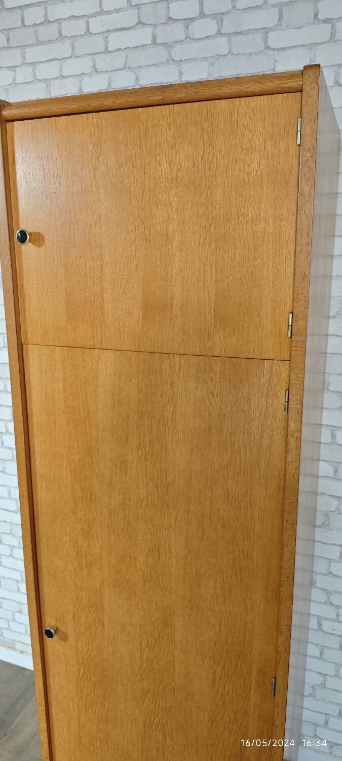 Vintage oak veneered wardrobe 1960