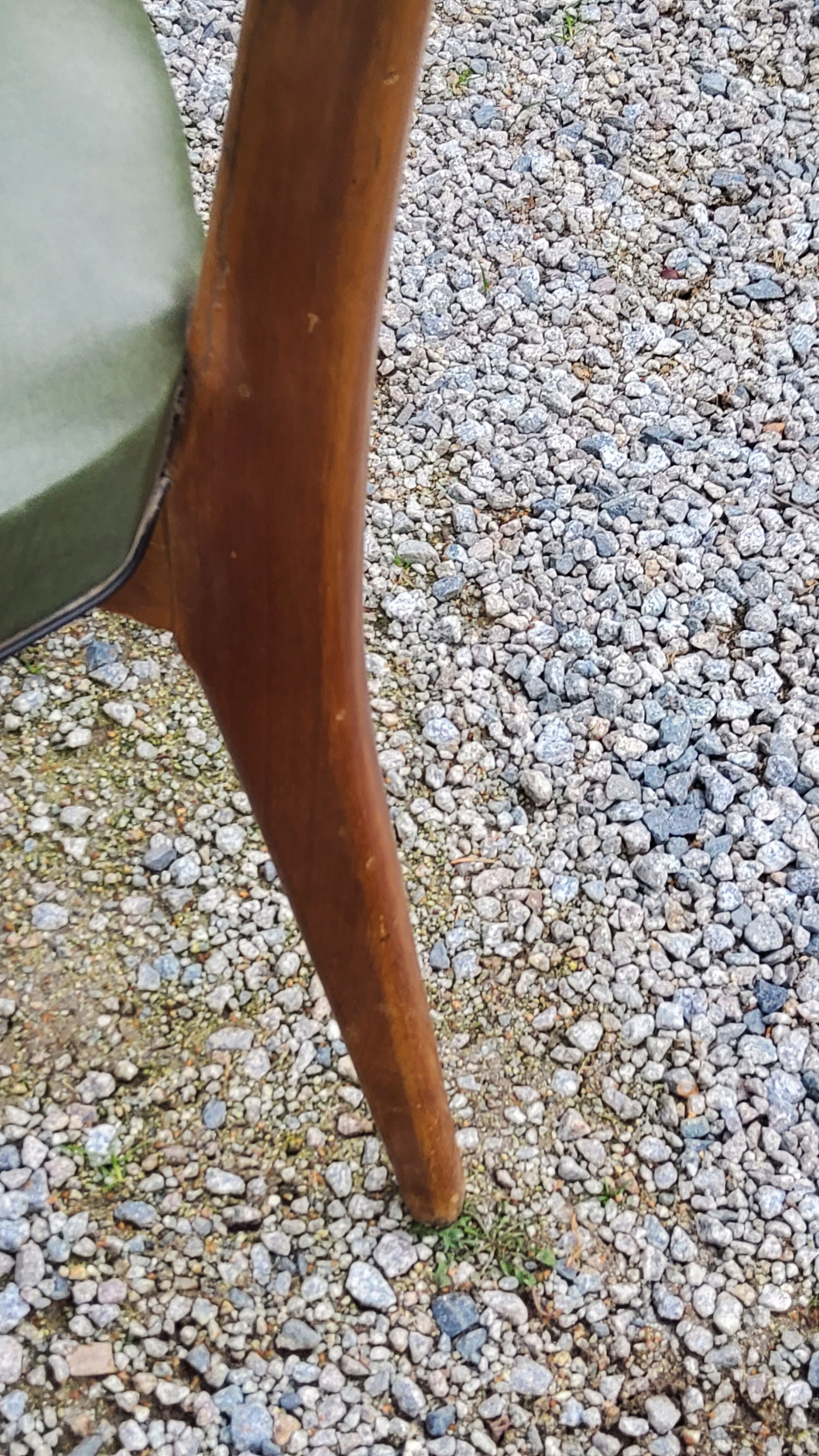 Pair of 50's Scandinavian style mahogany chairs