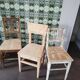 Set of 5 vintage wooden chairs