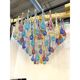 Grand Lustre en Verre de Murano Multicolore – Design Scénique