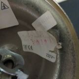 Gold metal pendant lamp and Murano glass panels by Eglo Leuchten Austria 1970