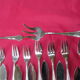 Silver metal fish service ercuis- model contours victoria
