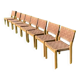 8 chaises modèle 611 Alvar Aalto Finlande années 30