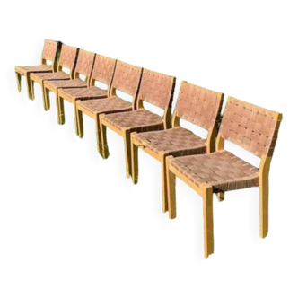 8 chairs model 611 Alvar Aalto Finland 1930s