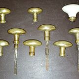 Set of brass door handles "Olive Type"
