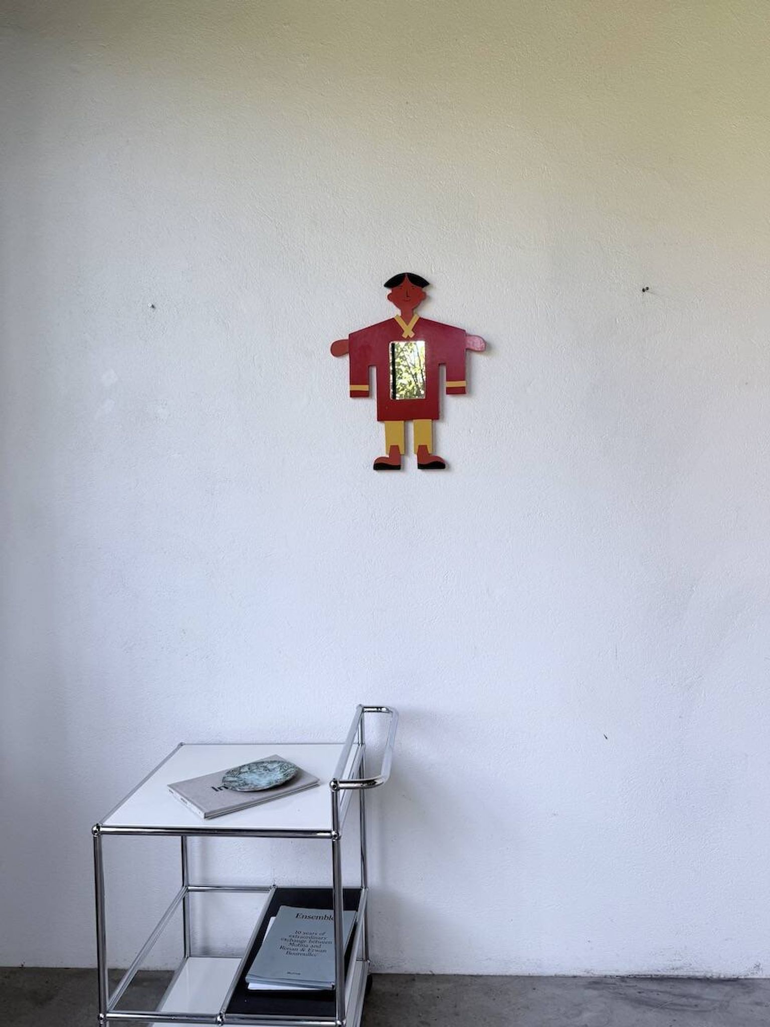Child's character painted wooden mirror