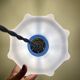 Vintage blue opaline lampshade pendant light