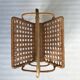 Magazine rack wicker and rattan