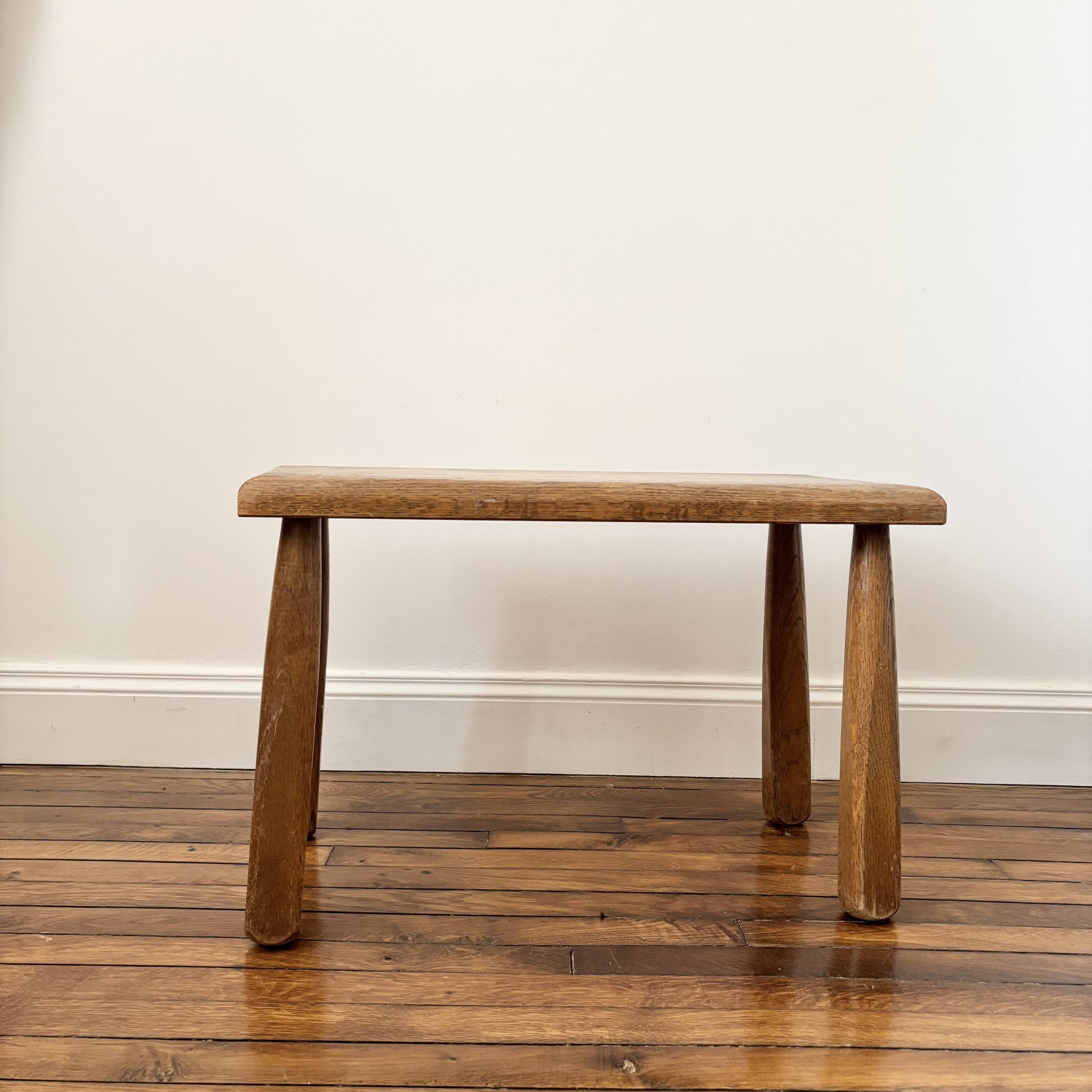 Vintage Minimalist Brutalist Stool