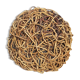 Round wicker wall lamp