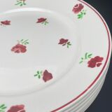 Flat plates with small flowers Luneville - MLRDP6