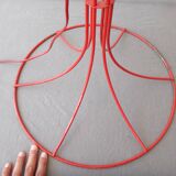 Lampadaire design italie 180cm tubulaire rouge
