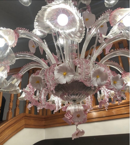 Barovier and Toso XXL Murano glass chandelier