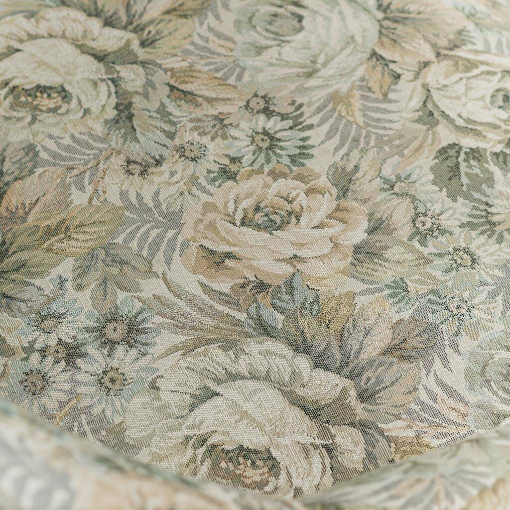 Banquette 2 places en tissu fleuri, années 1950