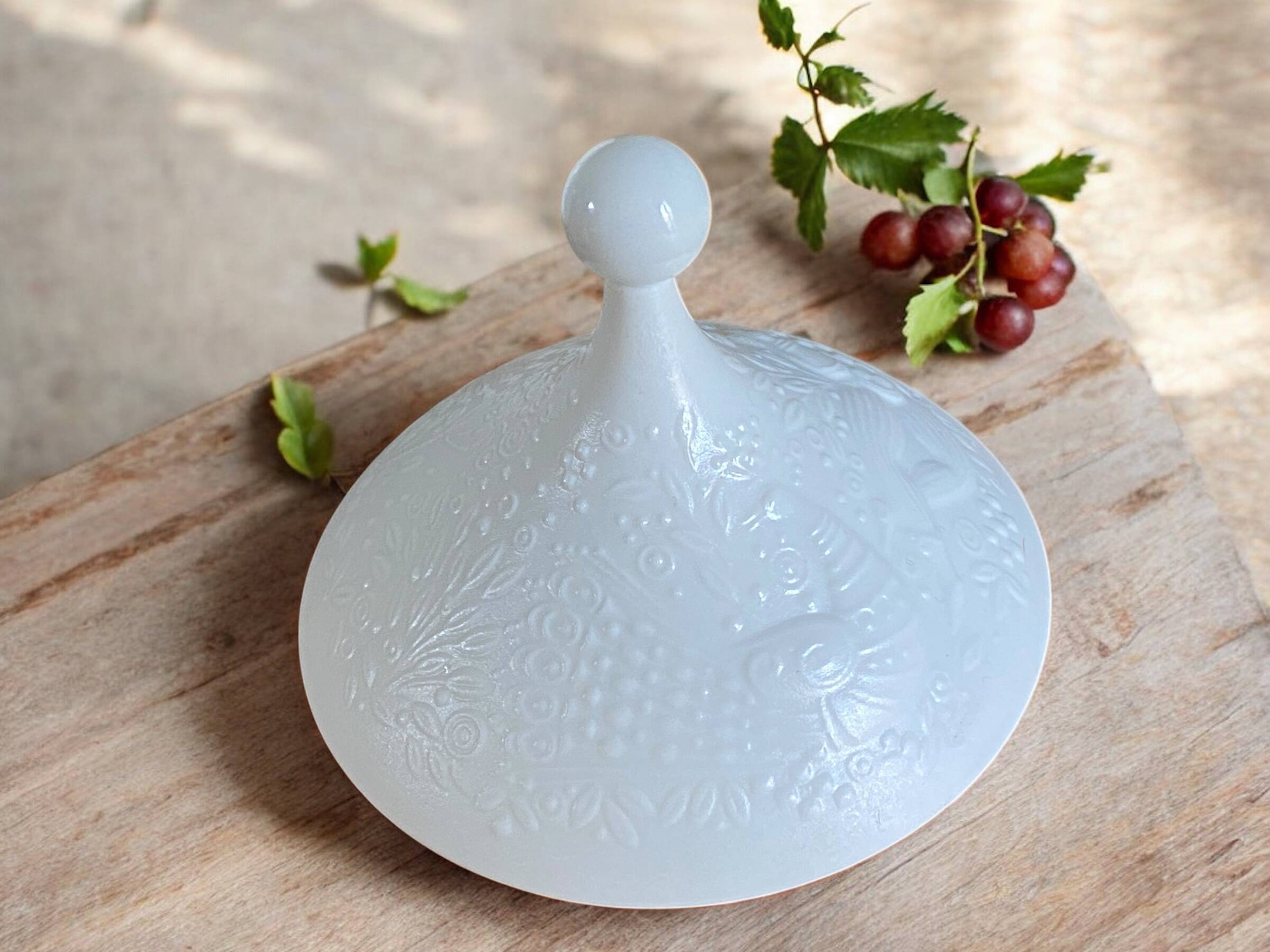 Vintage Rosenthal porcelain sugar bowl, The Magic Flute - Design Wiinblad