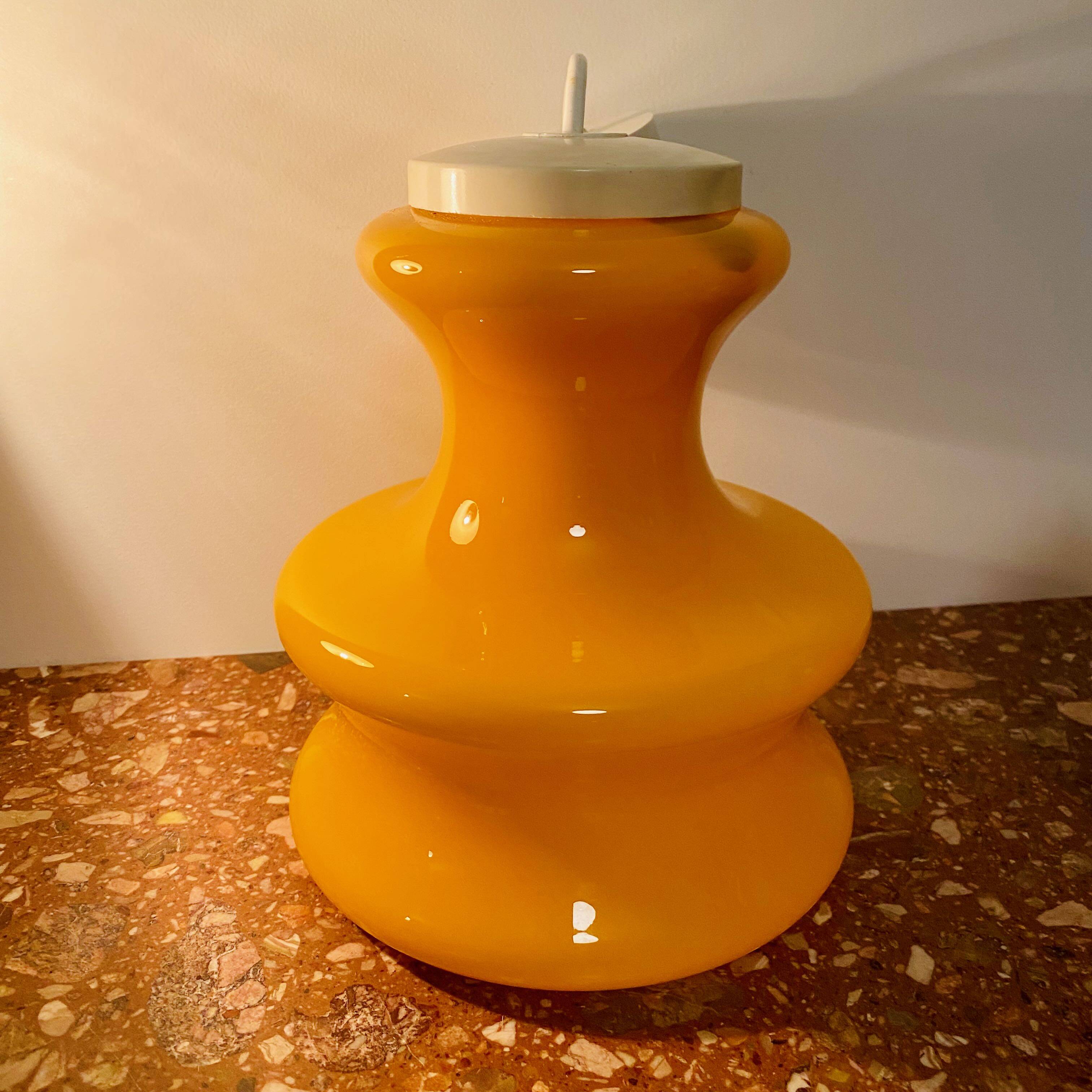 Vintage Orange 70's Pendant Lamp