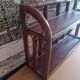 Vintage rattan wall shelf