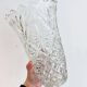 Large moulded glass vase - 1970s/80s
