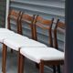 Chaises style scandinave en teck x4