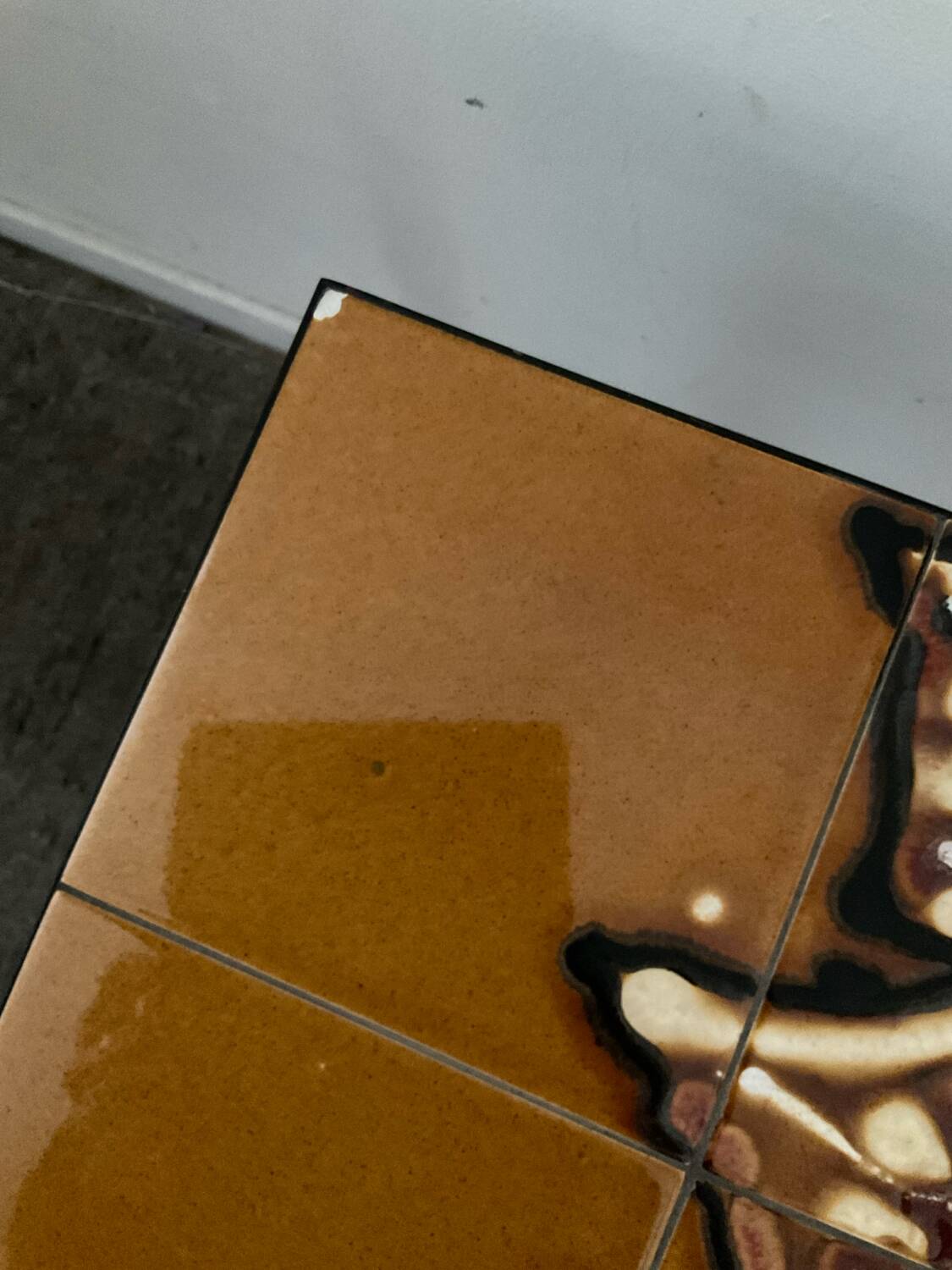 Vintage ceramic coffee table from the 1970s