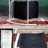 Rocking chair Memphis Ellipse leather Les Amisco with its cushion