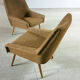 Chairs Danish 50s design structured low lines