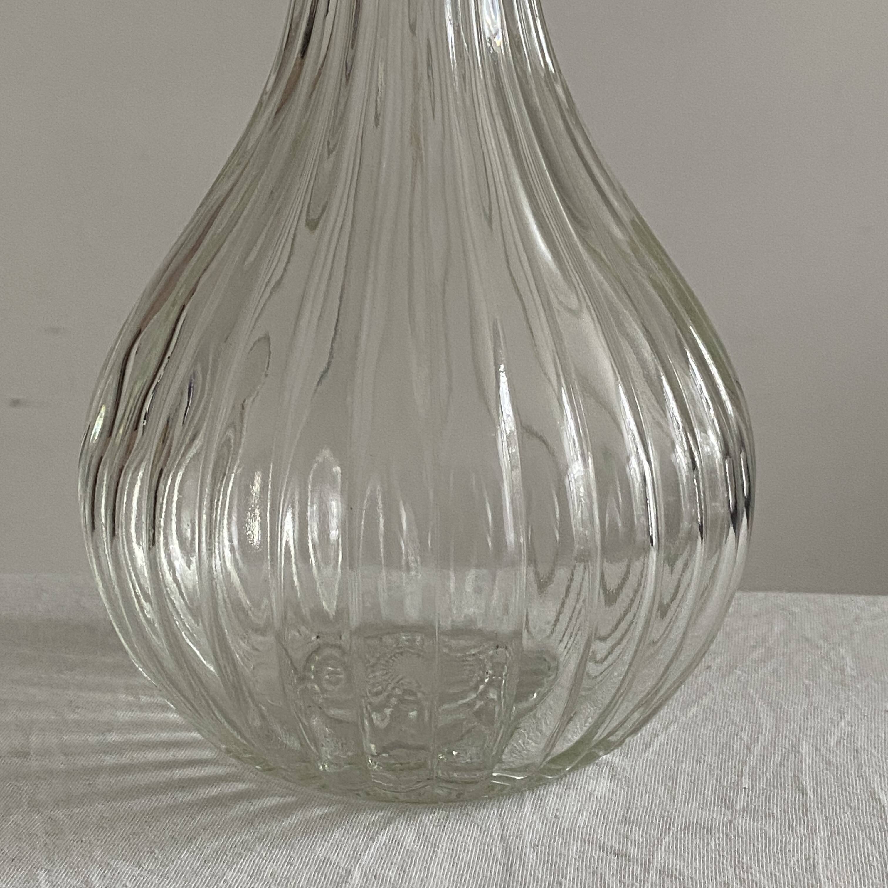 Vintage 1970s crystal decanter