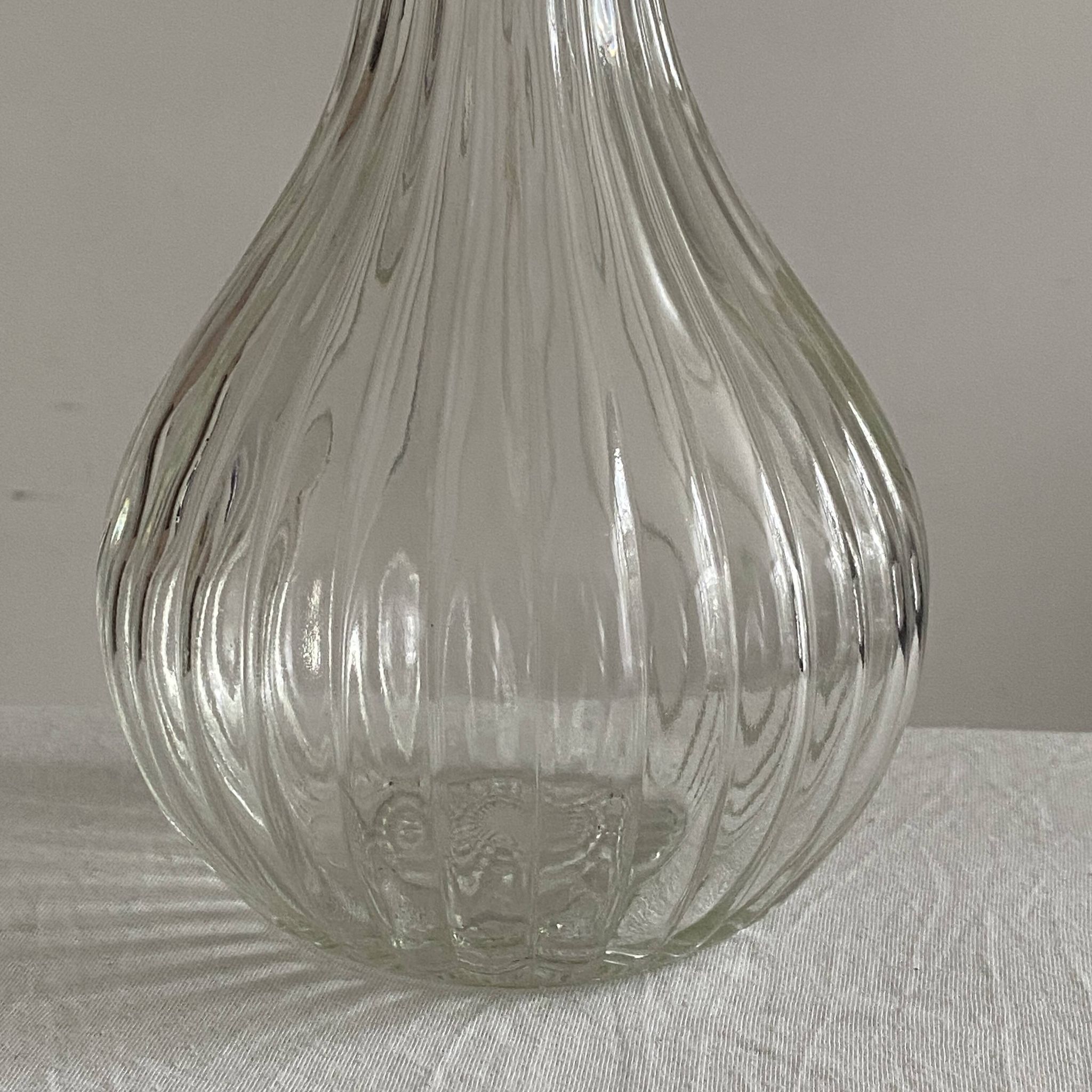 Vintage 1970s crystal decanter