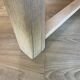 Large antique coffee table in sandblasted solid oak - Rustic chic style
