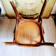 Fauteuil de bureau des années 50 en bois courbé
