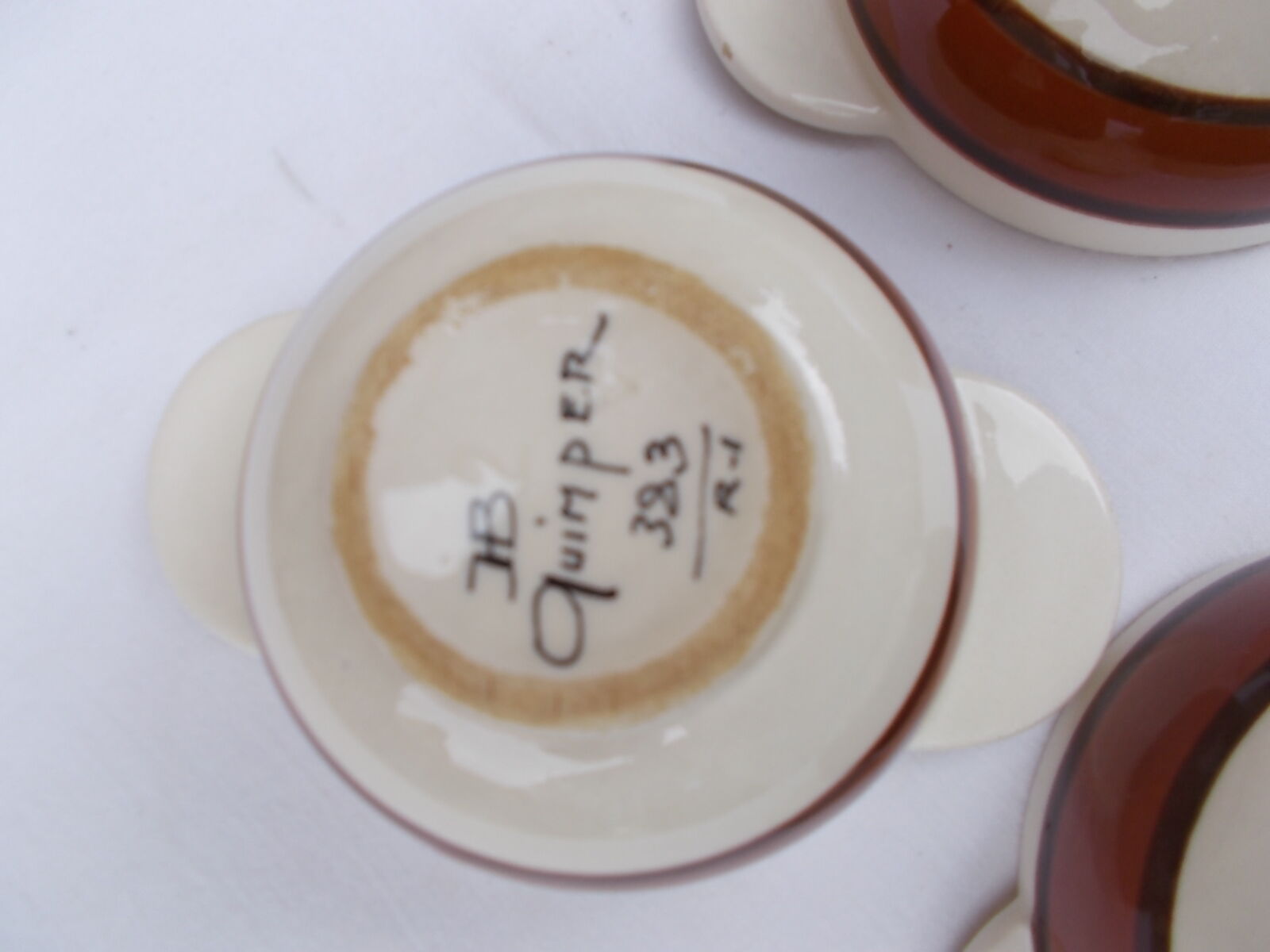 Set of 3 Quimper bowls