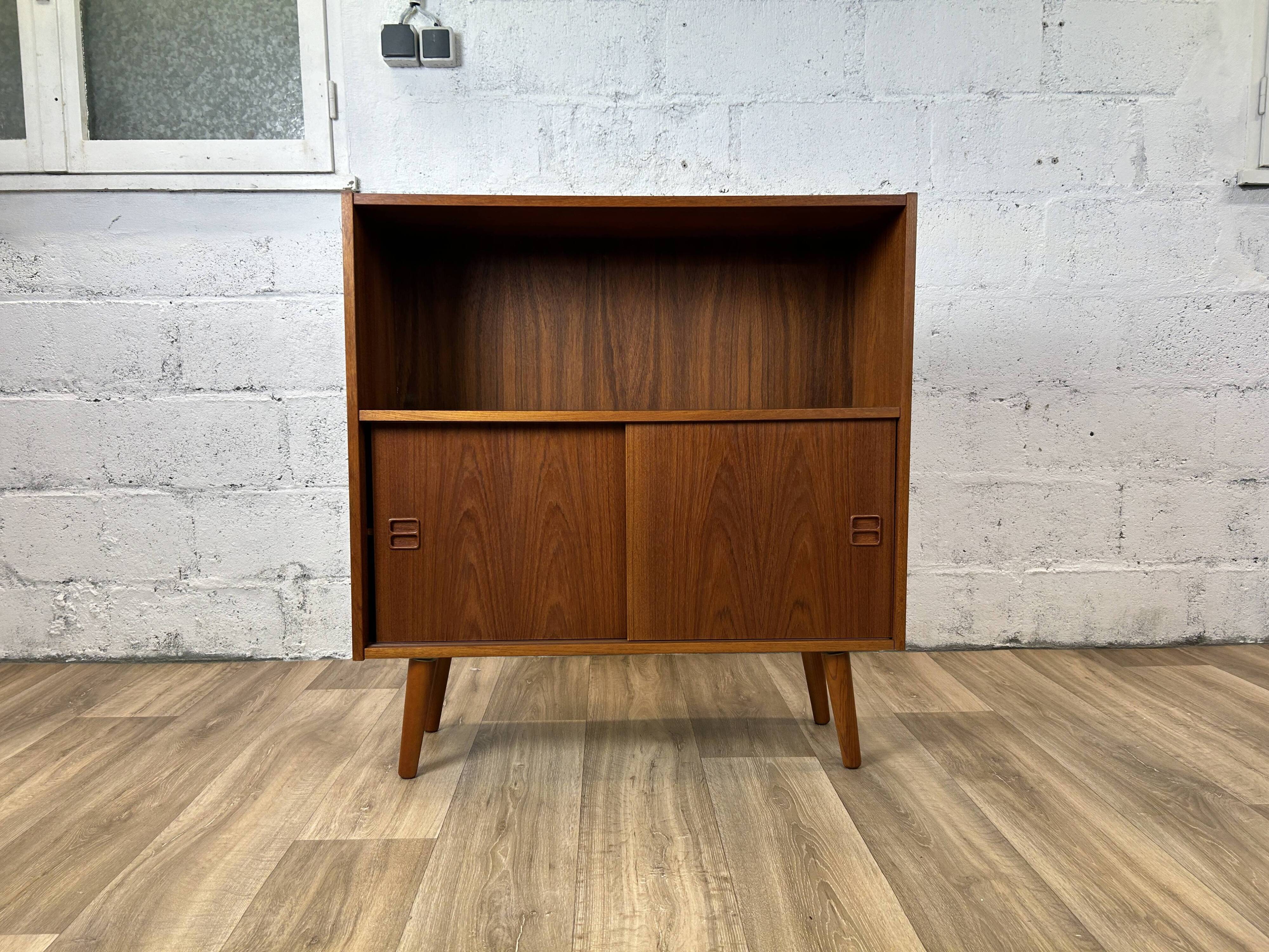 Scandinavian teak library sideboard, 1960s