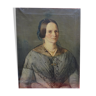 Portrait de femme Alsacienne Louis Philippe Hst époque du XIXème siècle