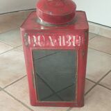 Red metal lantern