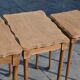Nesting tables in oak from the 1930s.