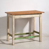 Antique white kitchen table (c.1920) #10