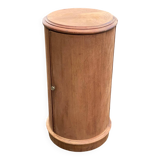 Somno bedside table renovated in solid raw mahogany wood