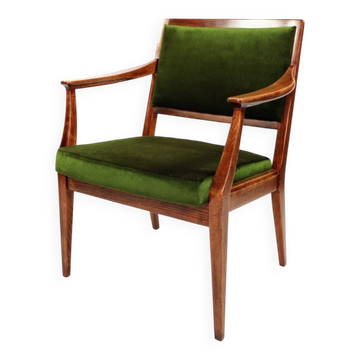 Fauteuil vintage vert moher style éclectique