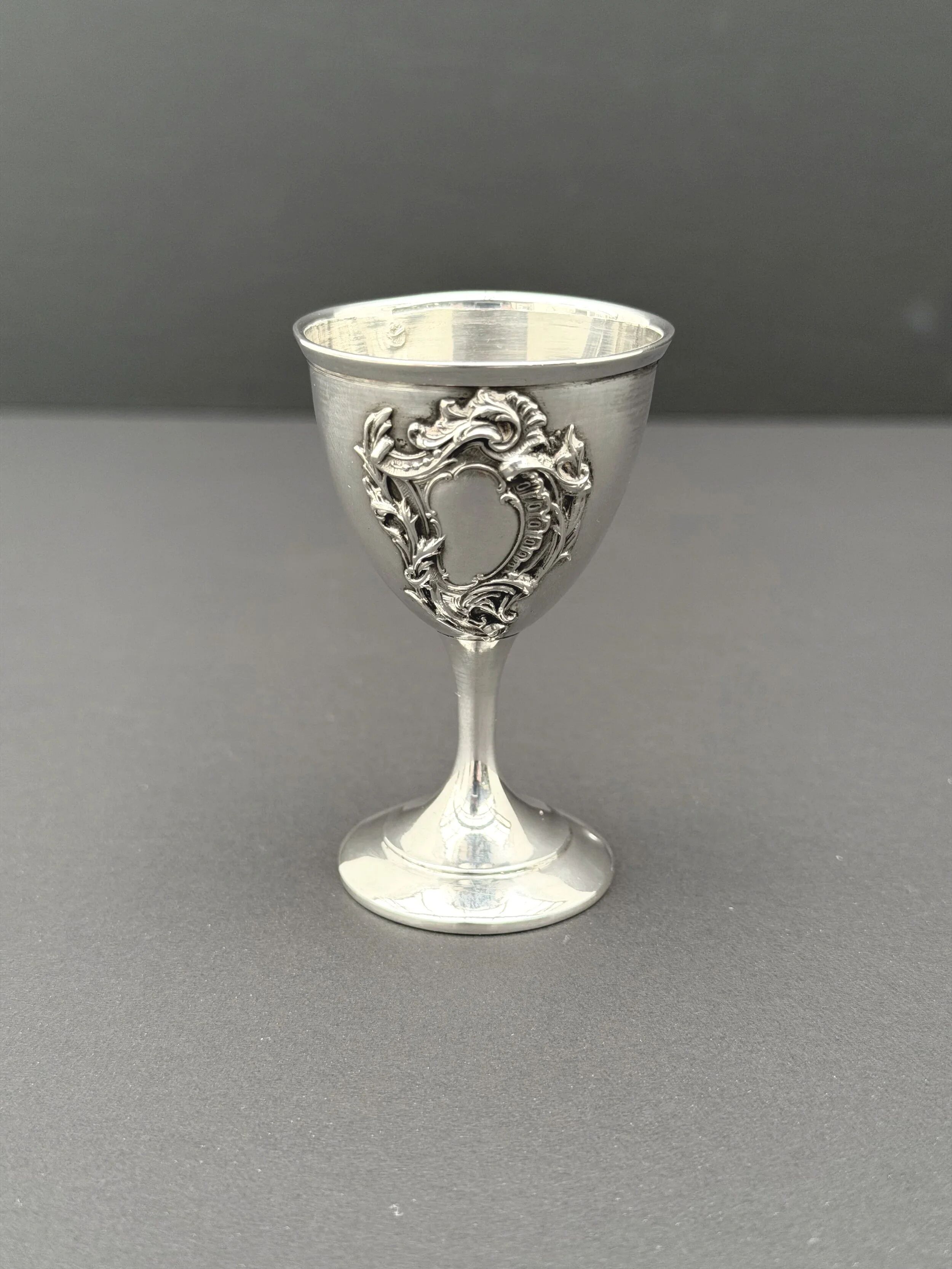 Silver egg cup, 19th century