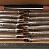 12 silver metal knives