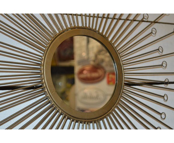 Brass sun mirror