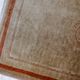 Chinese vintage carpet Art Deco handmade 64cm x 97cm 1970s