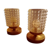 Paire de lampes à poser vintage