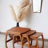Vintage Teak Nesting Tables – 1960s Design | Nathan Furniture