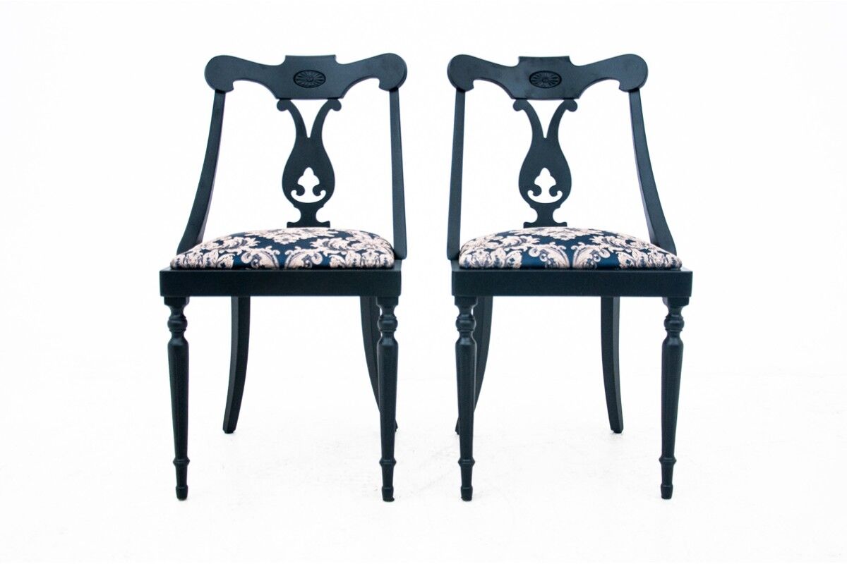 Antique chairs, Northern Europe, around 1890, after restoration