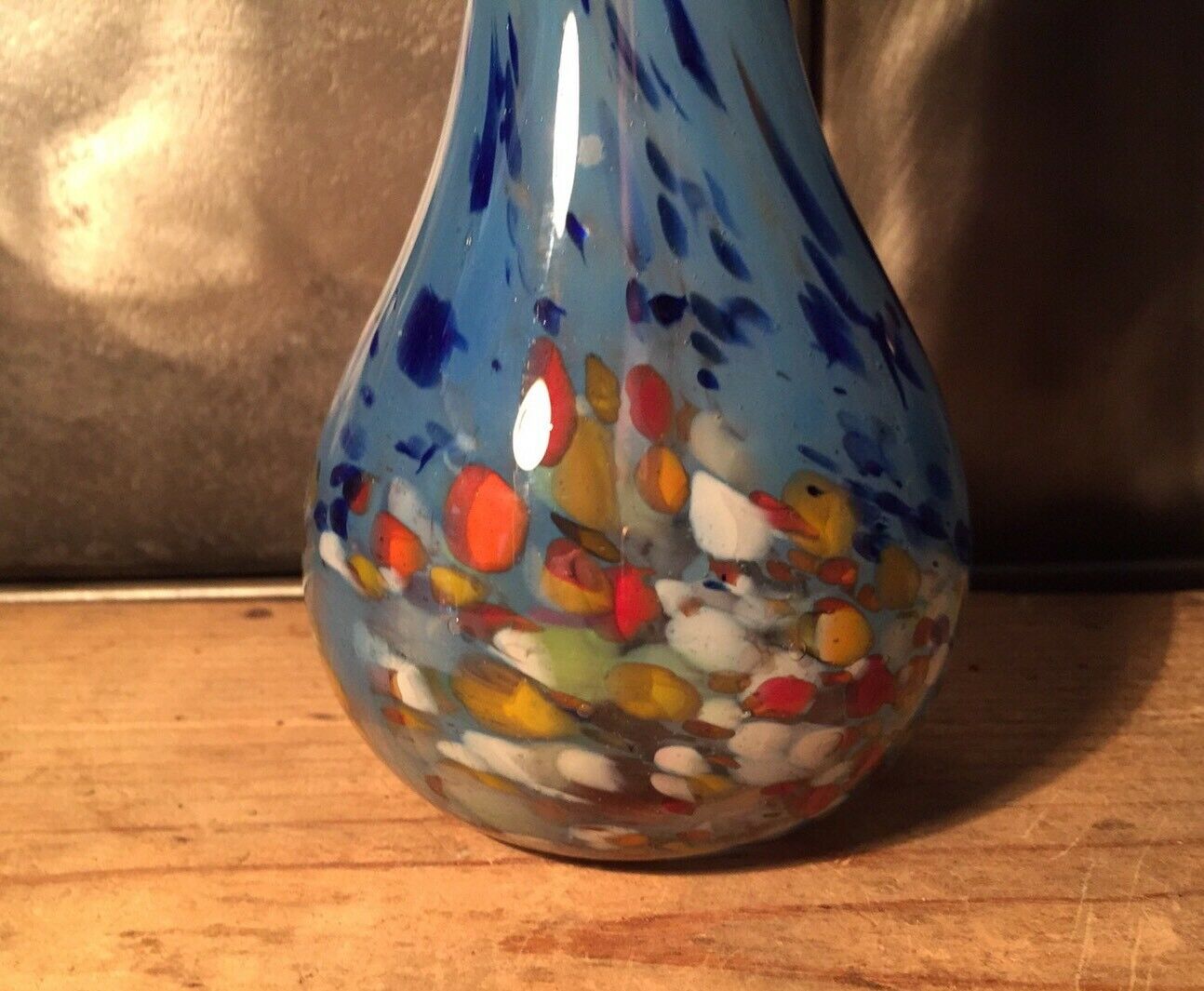 Soliflore vase in blown glass