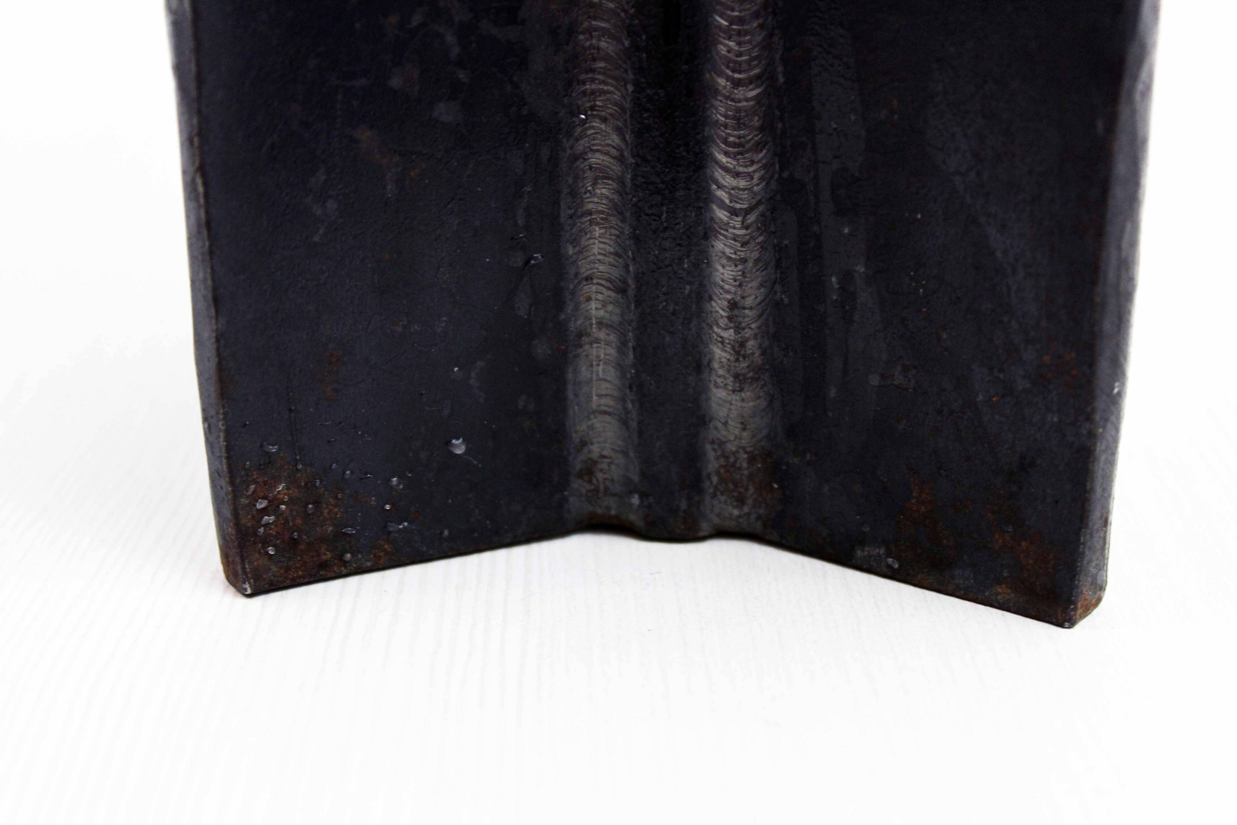 Brutalist metal candle holder