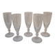 Cut glass champagne flutes. 1960s
