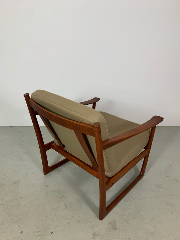 Chaise danoise facile en teck FD 130 par Peter Hvidt & Orla Mølgaard