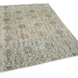 Turkish hand-knotted one-of-a-kind 1980s beige rug 154 cm x 216 cm